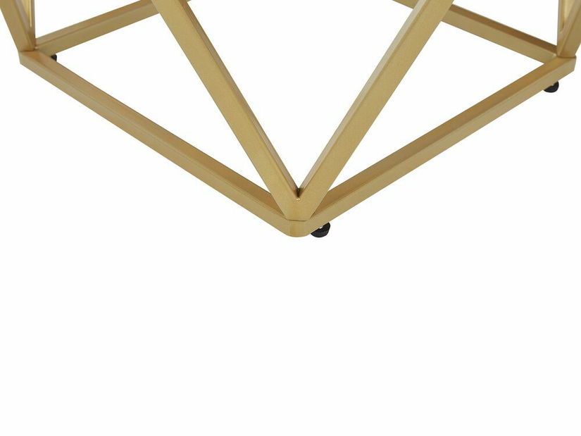 Masă de cafea MAGNA (negru + auriu)