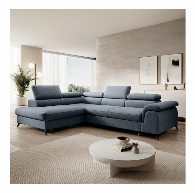 Rohová sedacia súprava PONA (sivá)