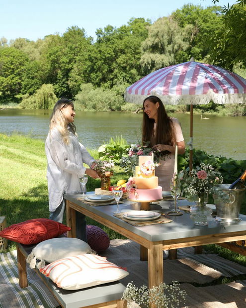 Záhradný set Orlando (sivá)