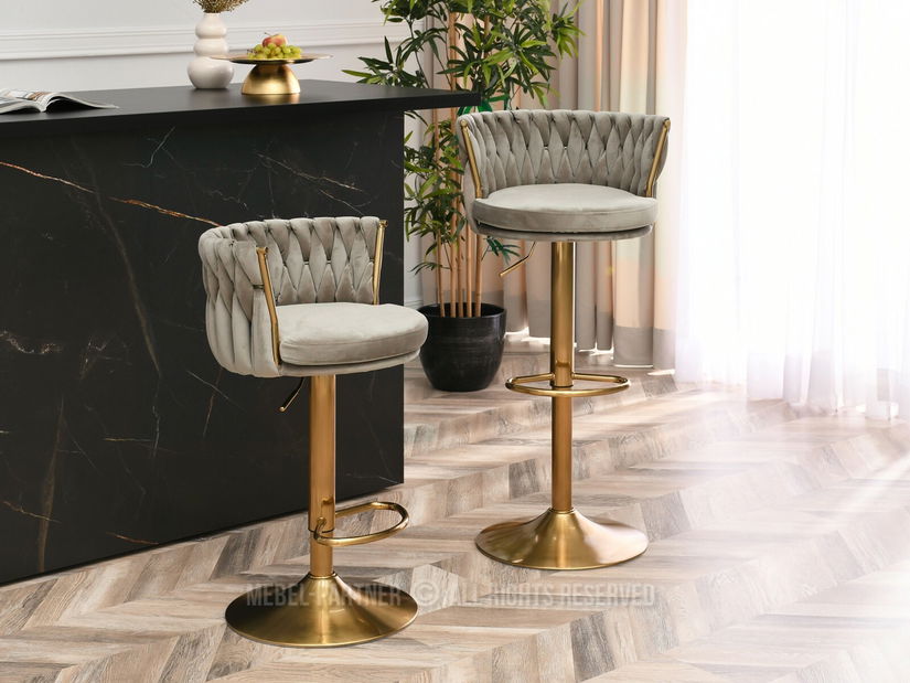 Scaun Adel (bej + auriu)