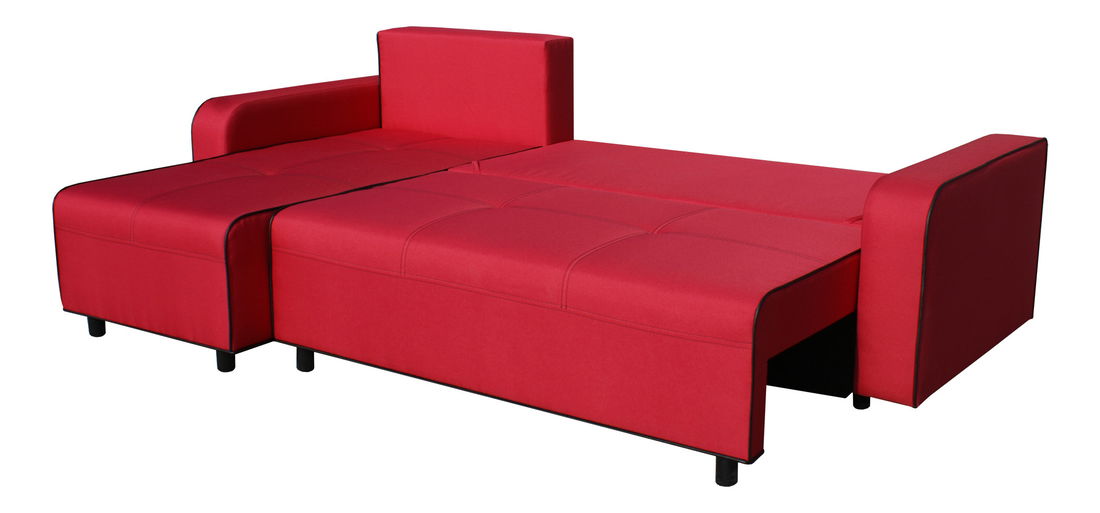 Rohová sedačka BRW Black 2 (červená) (L)