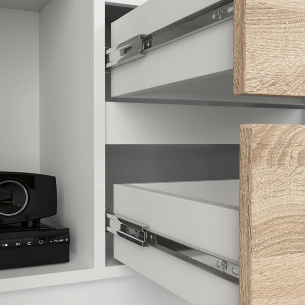 Regál Resolverse (biela + dub sonoma)