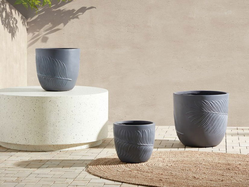 Virágtartó 40 cm Fiero (szürke)