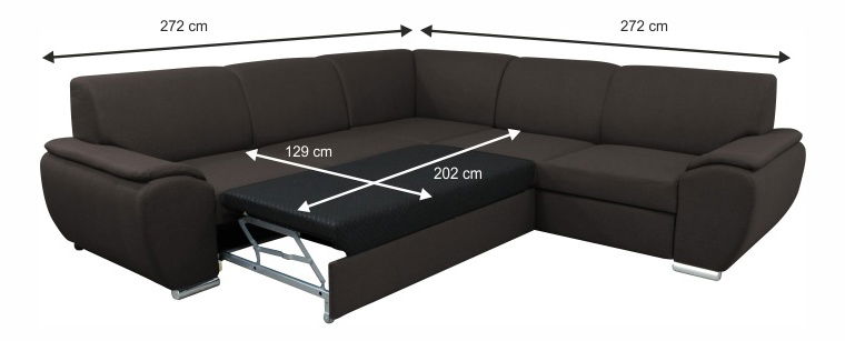 Rohová sedačka Emily (s úložným priestorom) (L)