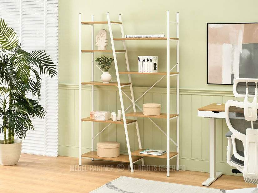 Regál Gecon Reg (dub + biela)