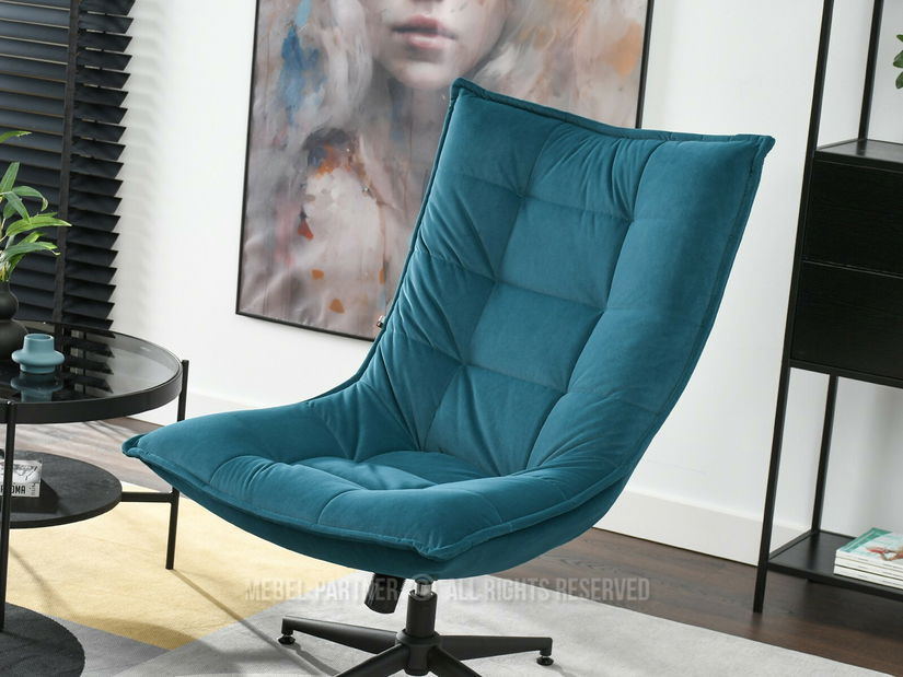 Fotoliu Palma (turcoaz + negru)