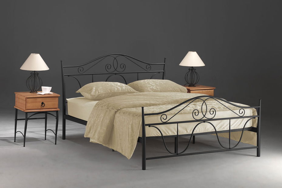 Pat matrimonial 160 cm Denver (cu somieră)