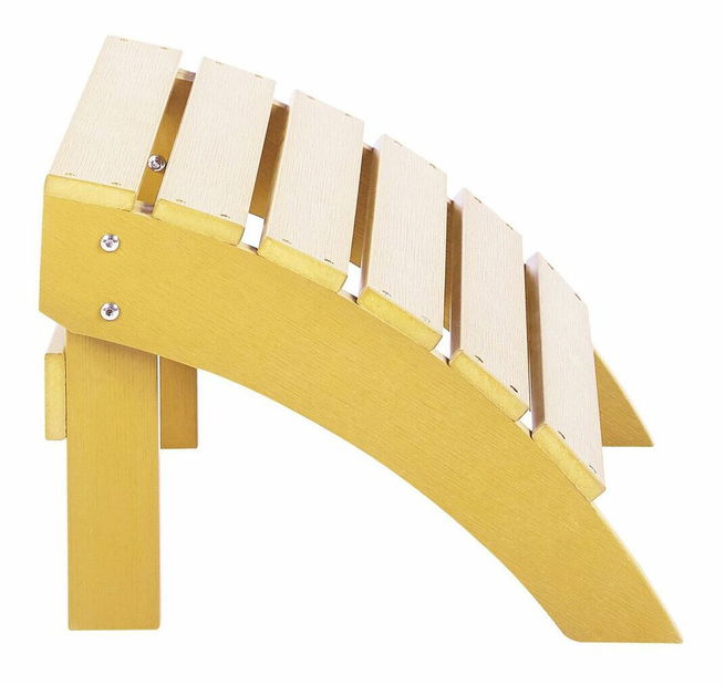 Naslona za noge za vrtnu fotelju Adack (žuta)