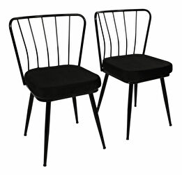 Set 2 scaune Ypsilon (negru) *resigilat