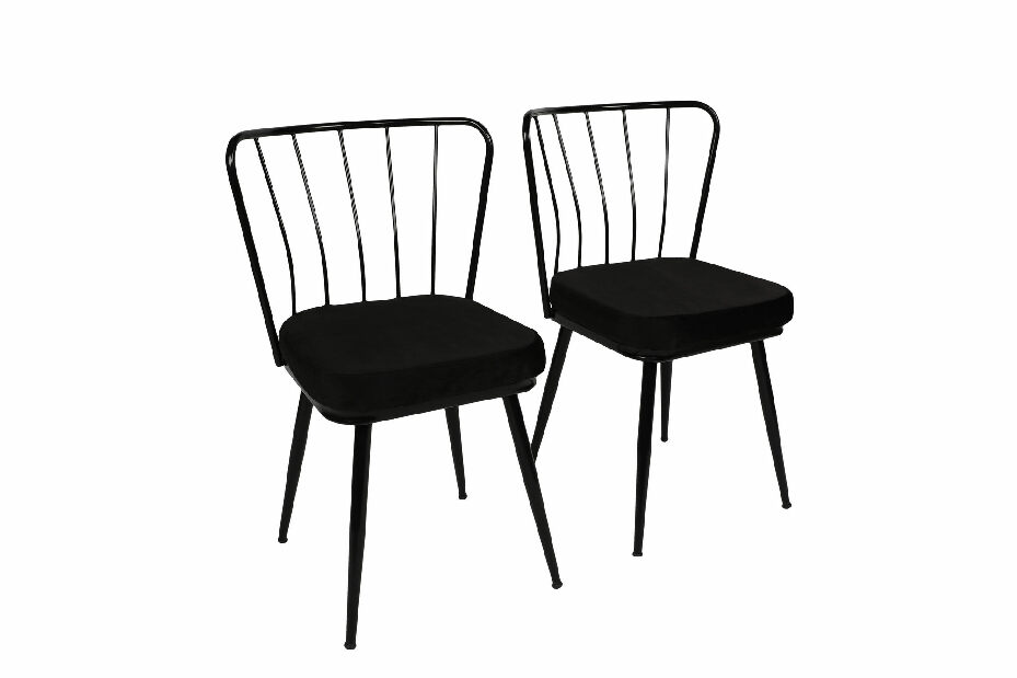 Set 2 scaune Ypsilon (negru) *resigilat