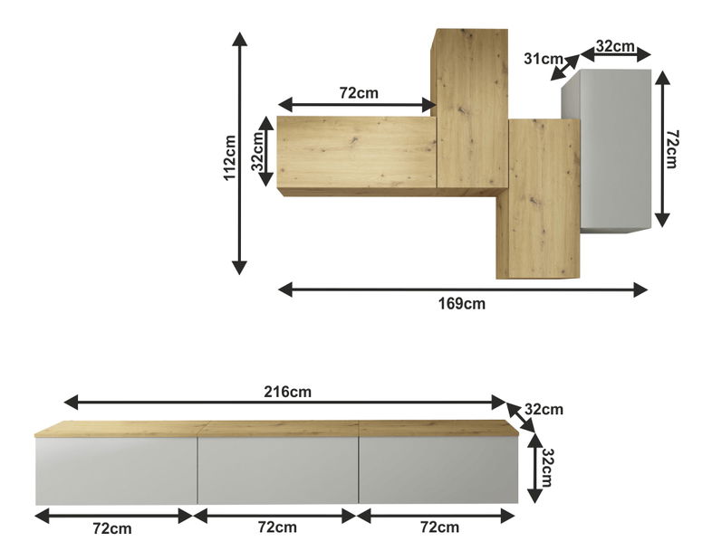 Obývacia stena Oenus