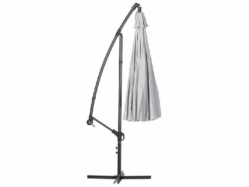 Umbrelă de grădină 268 cm CALISA II (poliester) (gri deschis)