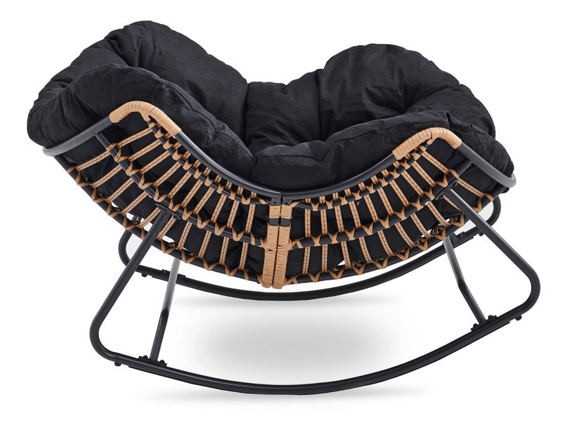 Hojdacie kreslo Eltony (čierna) 