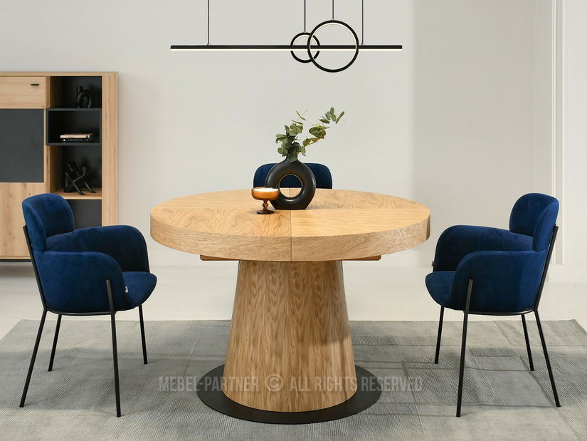 Blagovaonski stol Automoviles (hrast + crna)