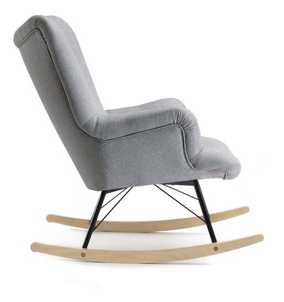 Relaxačné kreslo Laurentino (sivá + čierna)