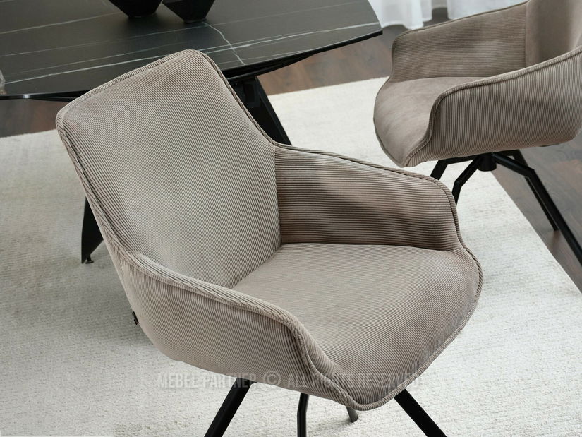 Stolička Liam (tmavobéžová + čierna)