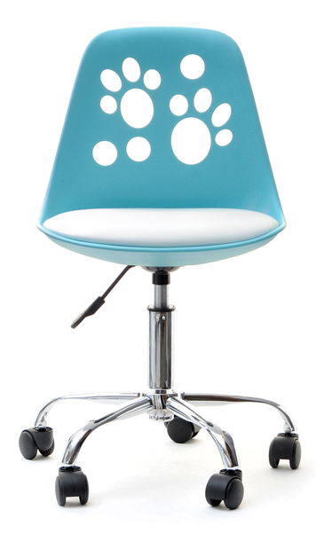 Gyerekszék Footy (kék fehér + króm)