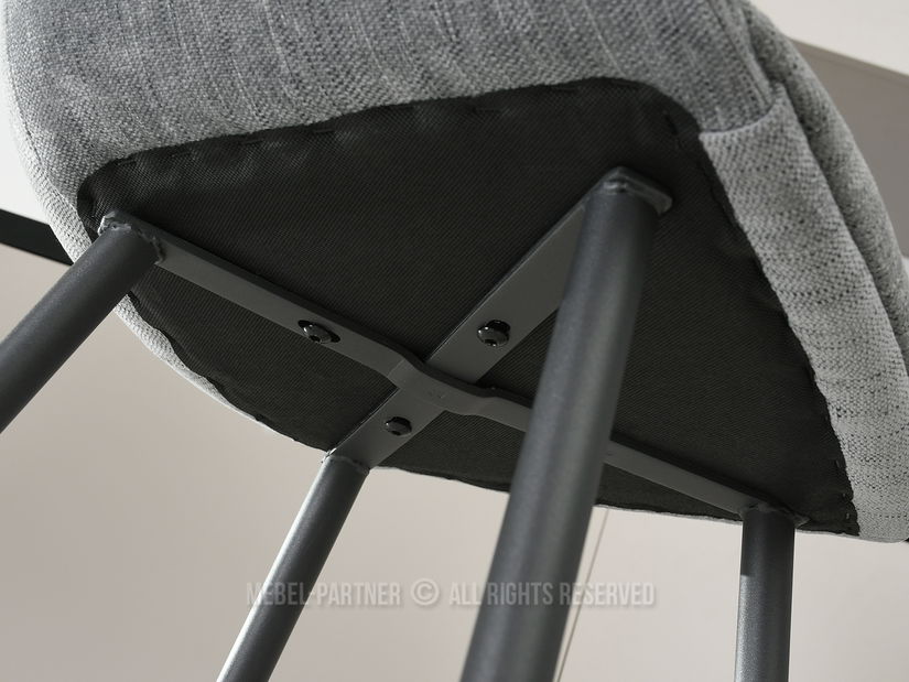 Stolica Miguel (siva + crna)