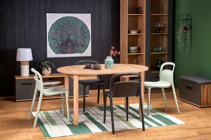 Masă de sufragerie extensibilă 102-142 cm Ralllon (stejar craft) (pentru 4 6 persoane)