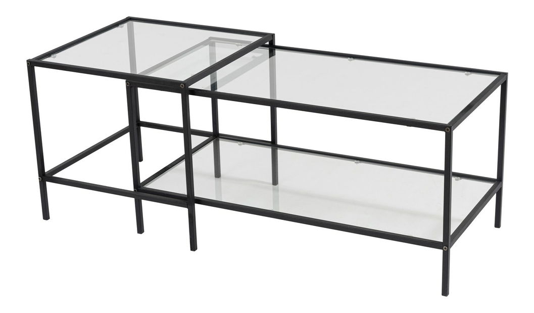 Set 2 ks. konferenčných stolíkov Sevaga (čierna)