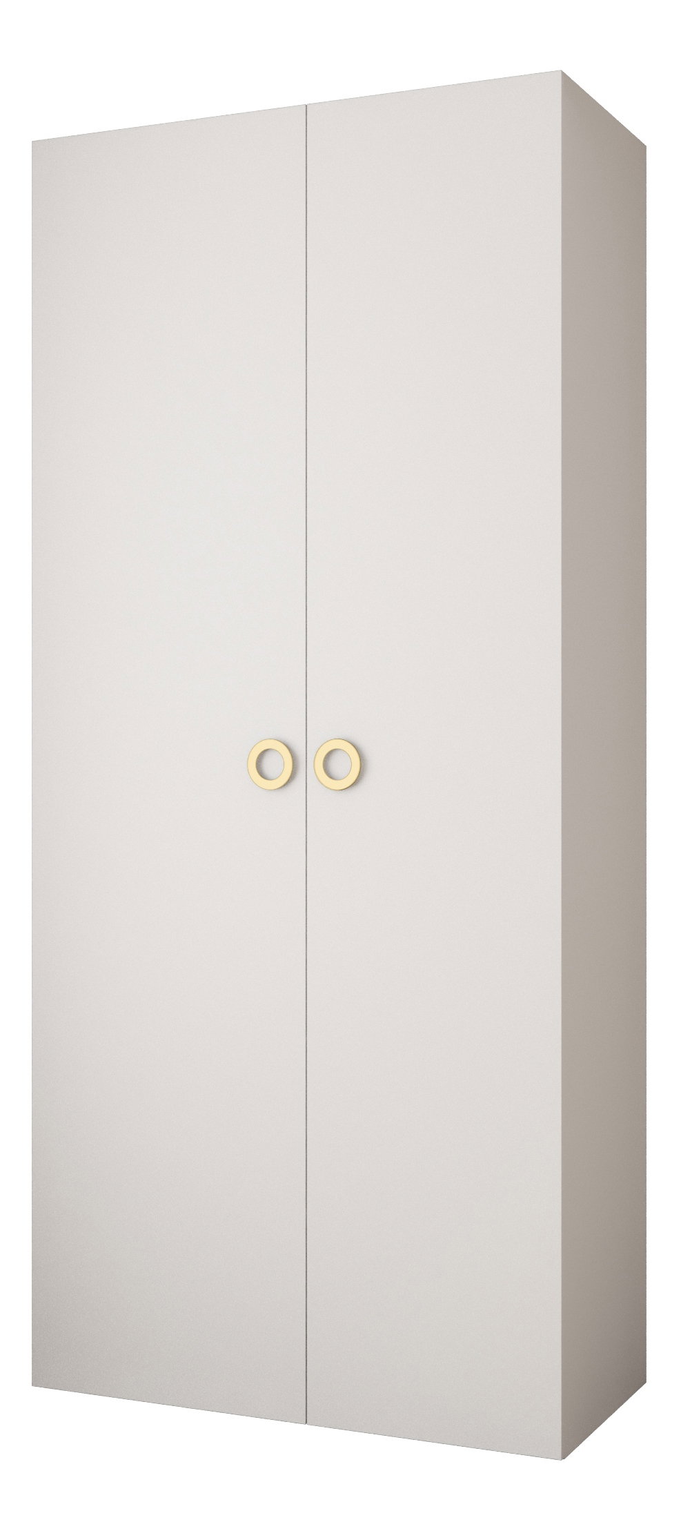 Šatníková skriňa 110 cm Carmela 40-1 (biela + zlatá)