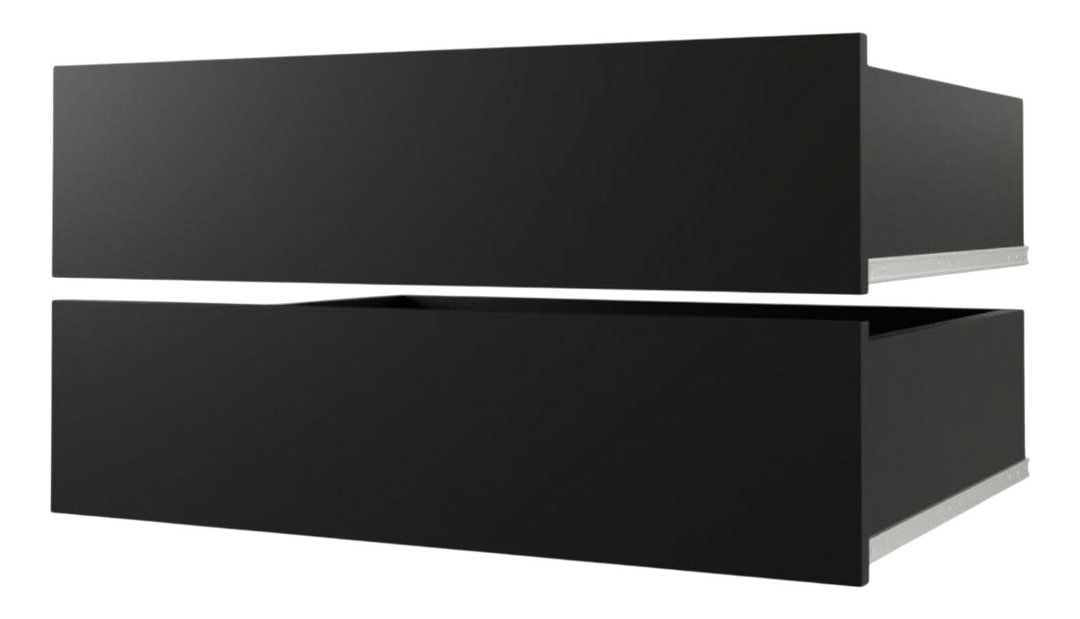 Univerzális szekérny fiókok 120–200 cm (fekete)