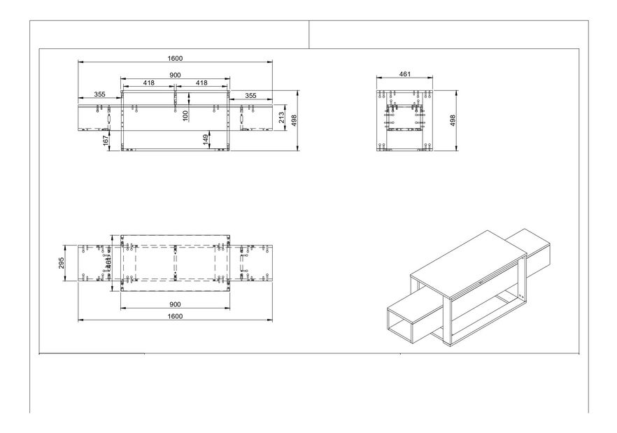 TV stolík/skrinka Biano