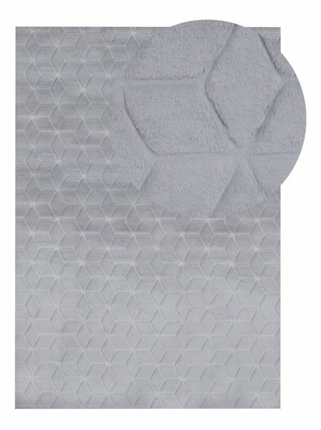 Covor din blană artificială 160 x 230 cm Thae (gri)
