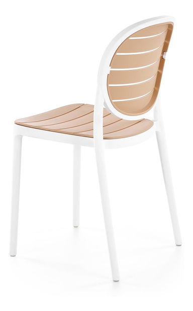 Kerti szék Karter (fehér + természetes)