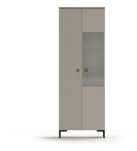 Vitrina Demandaron 1 (taupe + hrast silverjack) 