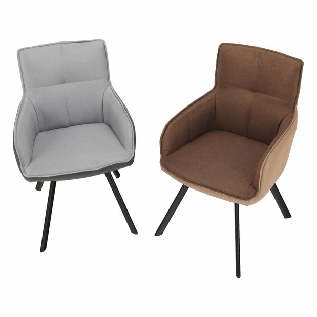 Fotoliu Talisman (maro + maro deschis + negru) 