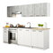 Set de bucătărie 240 cm Ozara II (beton + Alb)