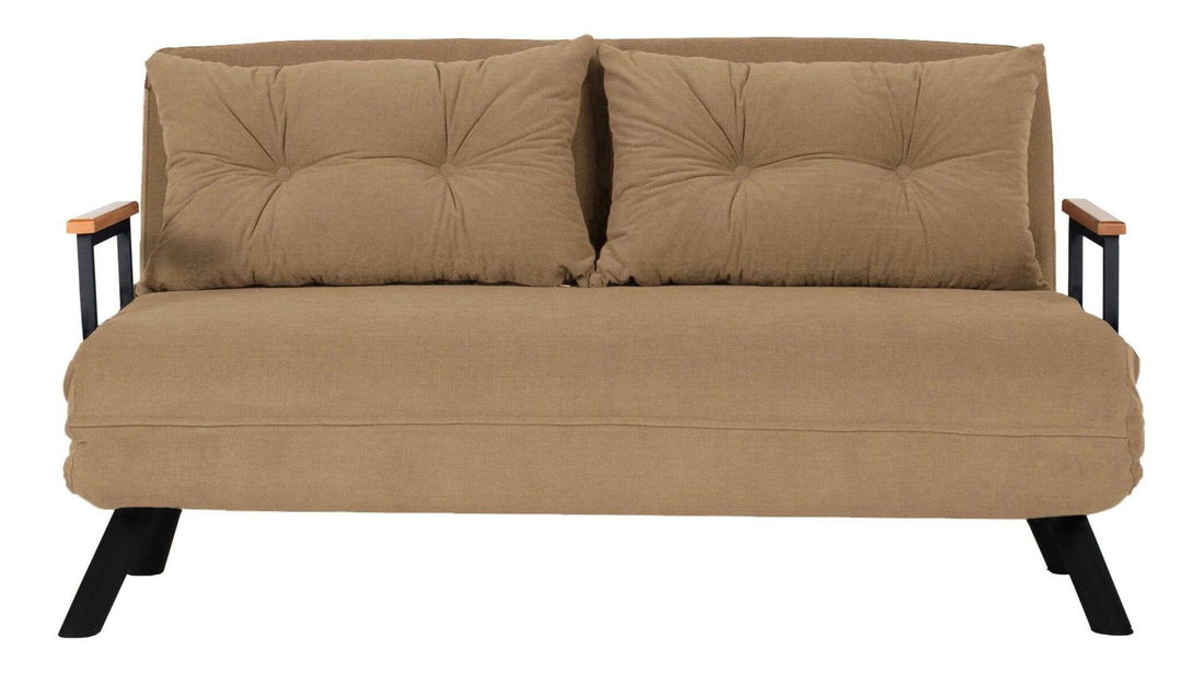 Canapea futon Sandy (maro deschis)