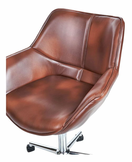 Kancelárska stolička Newza (hnedá)