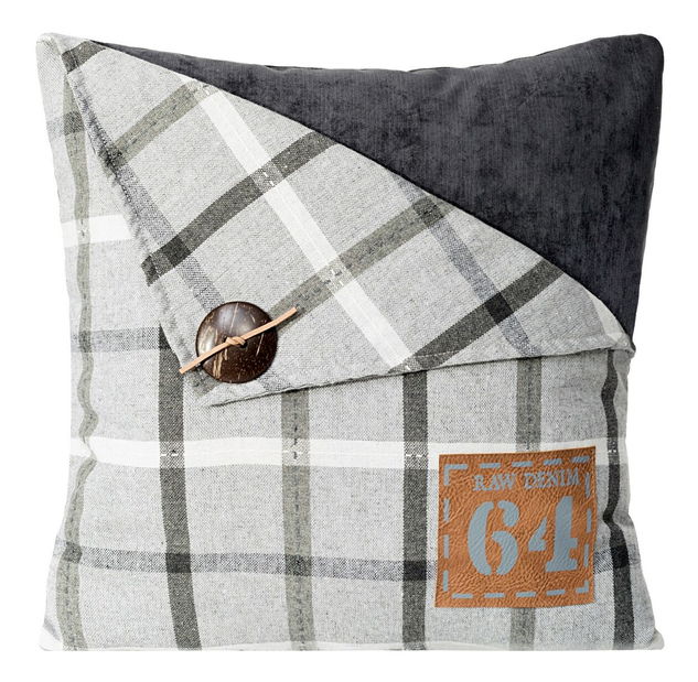 Ozdobný vankúš 45X45 cm Bart (metalická + hnedá) (1 ks)