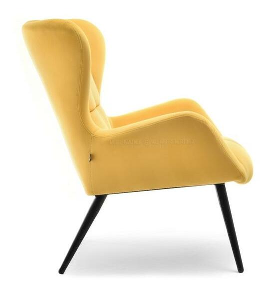 Kreslo Kikino (žltá + čierna)