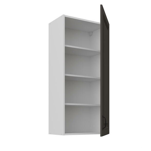 Dulap superior de bucătărie Sheila 50 G 108 1F (Cadru: alb + front: grafit)