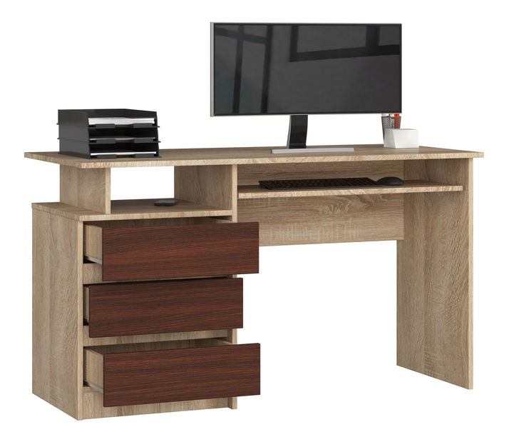 PC stolík Bronte (dub sonoma + wenge)