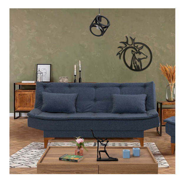 Pohovka trojsedačka Santic (tmavomodrá)