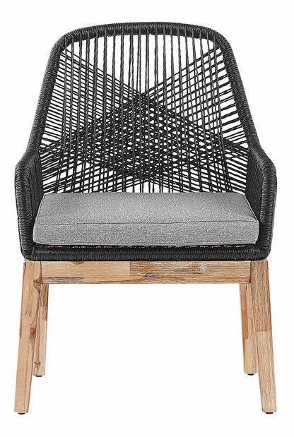 Set 2 ks. záhradných stoličiek Olibia (svetlosivá) (s vankúšmi)