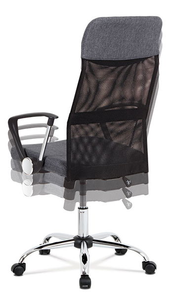 Irodai fotel Evessa-E301-GREY (szürke + fekete)