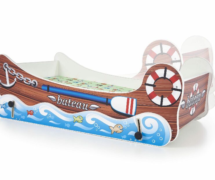 Detská posteľ Boat (s matracom a roštom)