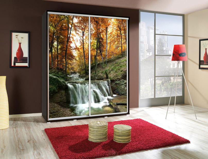 Dulap de haine Larue (motiv pădure)