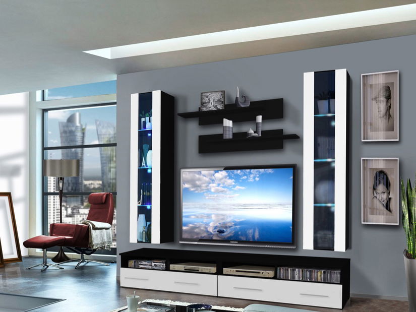 Obývacia stena Clevo 25 ZW CL E2 (s osvetlením)