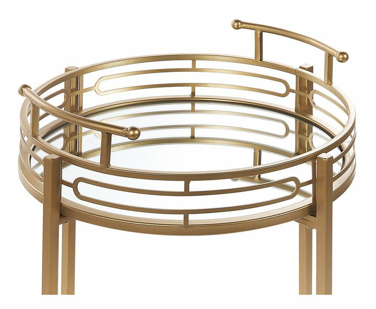 Servírovací stolík Flynn (zlatá)