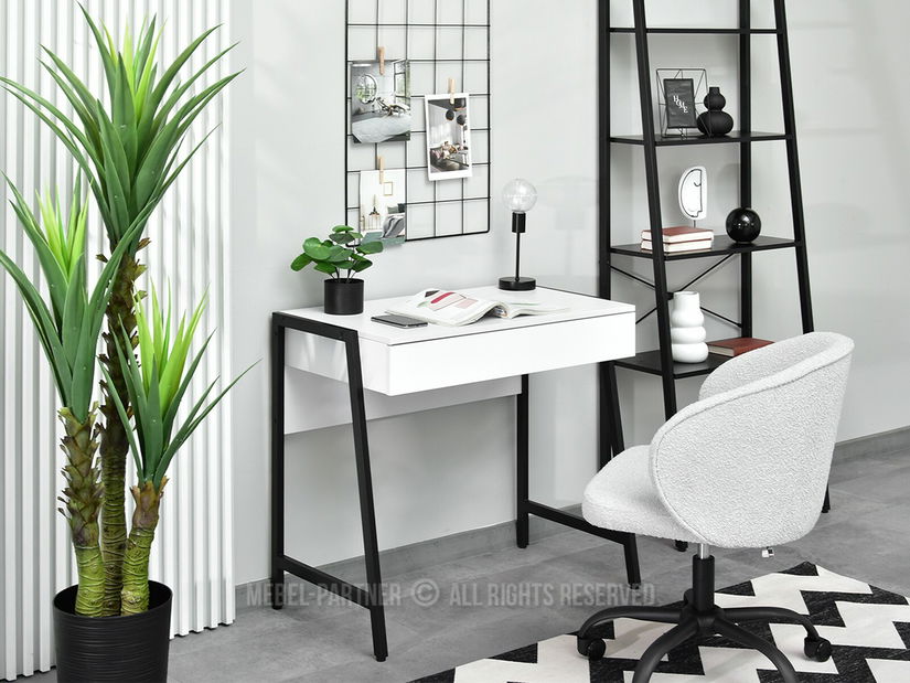 Masă PC Norway (alb + negru)