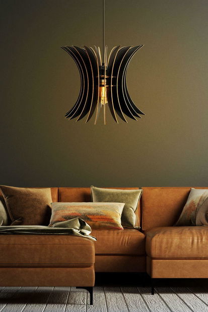 Stropné svietidlo Centorillo 1 (čierna)