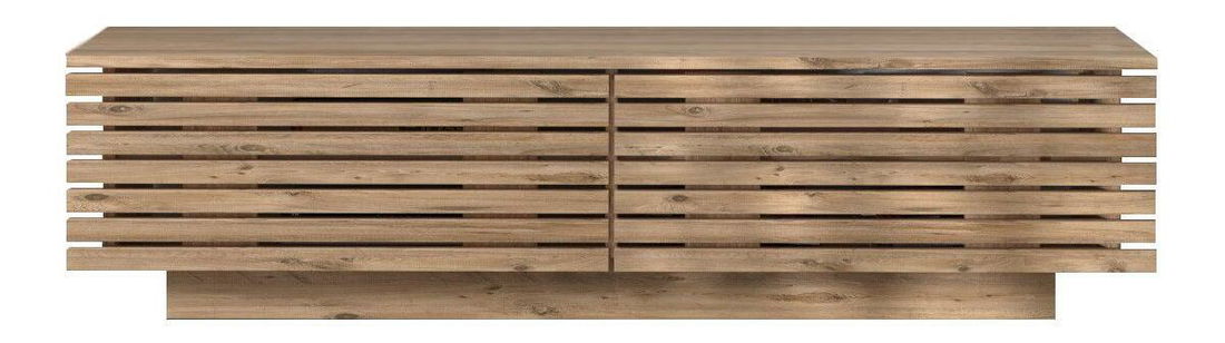 TV stolík/skrinka Disevo 8 (orech + biela) 