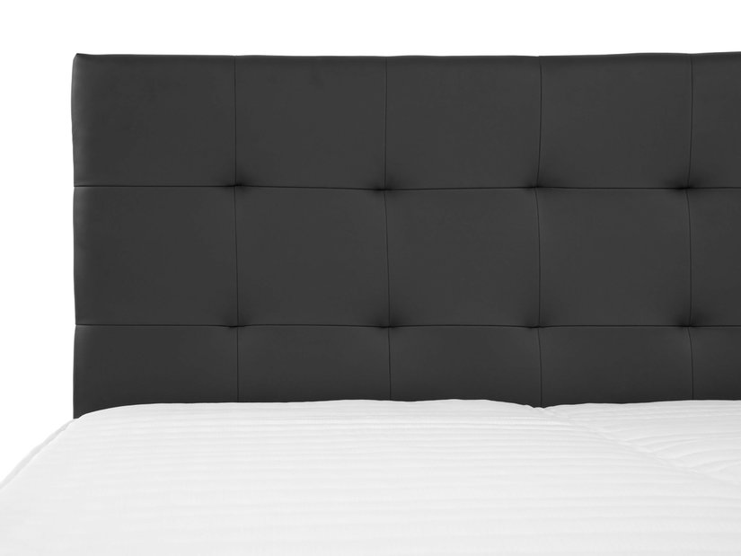 Bračni krevet Boxspring Kennedy (160x200) (ekokoža Soft 017 (bijela))