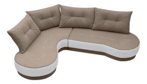 Colțar Adam (Maro deschis + Alb) (S)